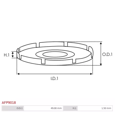 Protections de la poulie d’alternateur AS-PL UD50156AFP, BOSCH 1120591505, CARGO 138092, INA F-226556-51, F-226558-51