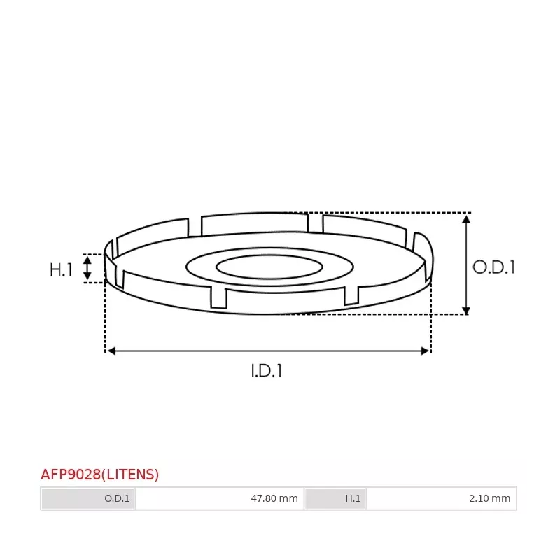 Protections de la poulie d’alternateur AS-PL UD19425AFP(LITENS), BOSCH F00M148618, F00M148619, F00M148622, F00M148627