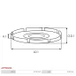 Protections de la poulie d’alternateur AS-PL UD47497AFP, BOSCH F00M148618, F00M148619, F00M148622, F00M148627, F00M148629