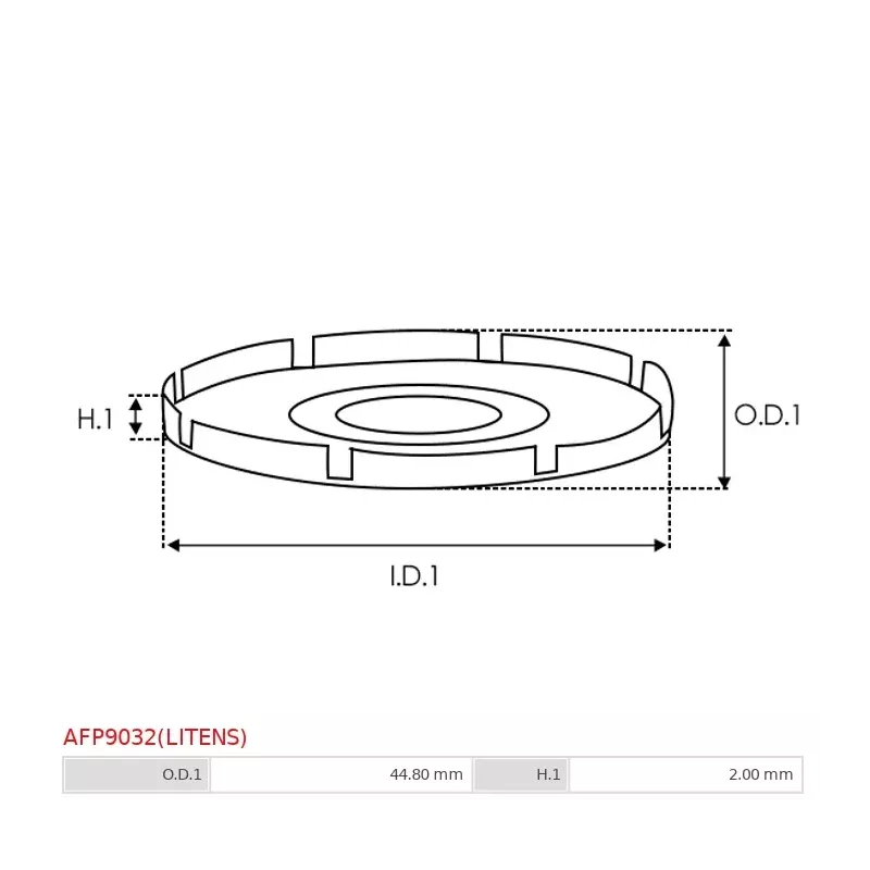 Protections de la poulie d’alternateur AS-PL UD19423AFP(LITENS), BOSCH F00M148617, LITENS 920798, TOYOTA 27416-0W020