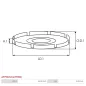 Protections de la poulie d’alternateur AS-PL UD19423AFP(LITENS), BOSCH F00M148617, LITENS 920798, TOYOTA 27416-0W020