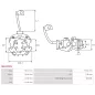 Porte-balais de démarreur pour HITACHI S114525A, S114526, S114526A, S114528, S114530