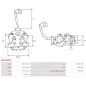 Porte-balais de démarreur pour VALEO D7E16, D7E18, D7E19, D7E2, D7E20