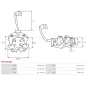 Porte-balais de démarreur pour VALEO TM000A27301, TM000A27601, TM000A31001, TM000A37001