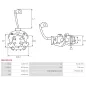 Porte-balais de démarreur pour VALEO TS18E1, TS18E3, TS18ER121, TS18ER123