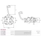 Porte-balais de démarreur pour DENSO 4280000151, 4280001080, 4280001261, 4280002290