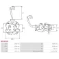 Porte-balais de démarreur pour DENSO 4280004600, 4280007980, 4280009061, 4280009091, 4280009101