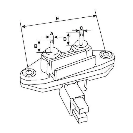 Regulador do alternador Bosch 0192052016, 0192052020, 0192052021, 0192052029