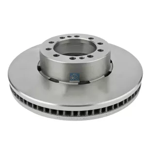 Disque de frein, D: 375 mm, 10 bores, P: 144 mm, d: 117 mm, H: 99 mm, S: 45 mm, s: 38 mm Pour DAF LF - Renault Midlum - 1400069