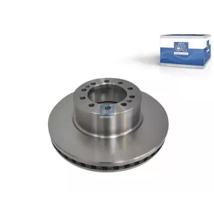 Disque de frein, D: 375 mm, 10 bores, b: 15 mm, P: 142 mm, d: 111 mm, H: 119 mm, S: 45 mm, s: 37 mm Pour Renault D-Serie