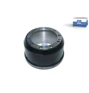 Tambour de frein, D: 414 mm, 10 bores, b: 25 mm, P: 335 mm, d: 280 mm, H: 277 mm, B: 232 mm Pour Renault Kerax, Magnum
