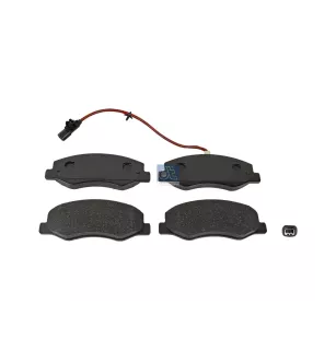 Kit de garnitures de disque de frein, W: 163.5 mm, S: 18.2 mm, H: 62.8 mm Pour Nissan NV400 - Opel Movano - Renault Master