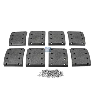 Kit de garnitures de frein à tambour, kit essieu, W: 175 mm, S: 18.5 mm Pour Renault G / Manager, Kerax, Magnum, Maxter