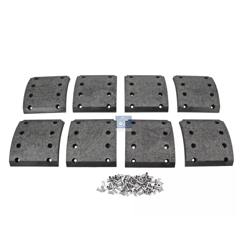 Kit de garnitures de frein à tambour, kit essieu, W: 175 mm, S: 18.5 mm Pour Renault G / Manager, Kerax, Magnum, Maxter