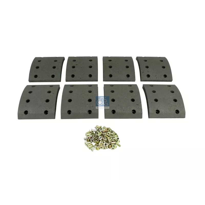 Kit de garnitures de frein à tambour, kit essieu, W: 150 mm, S: 18.5 mm Pour Renault G / Manager, Magnum, Midliner, Premium