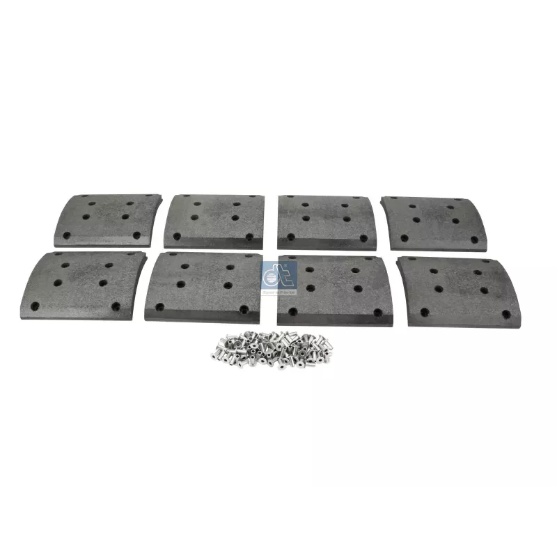 Kit de garnitures de frein à tambour, kit essieu - surdimensionné, W: 220 mm, S: 19.5 mm Pour Renault Kerax, Magnum, Premium