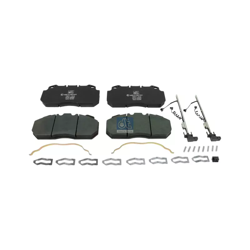 Kit de garnitures de disque de frein, W: 250 mm, S: 28 mm, H: 114 mm Pour Renault Magnum, Premium - 5001846034