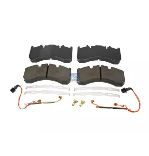 Kit de garnitures de disque de frein, avec témoins d'usure, W: 211 mm, S: 30 mm, H: 101 mm Pour Renault Magnum, Premium