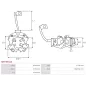 Porte-balais de démarreur pour UNITED TECHNOLOGIES SM05996, SM08142, SM09961, SM09963, SM10629