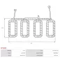 Porte-balais de démarreur pour BOSCH 0001218177, 0001218178, 9000331401, 9000331402