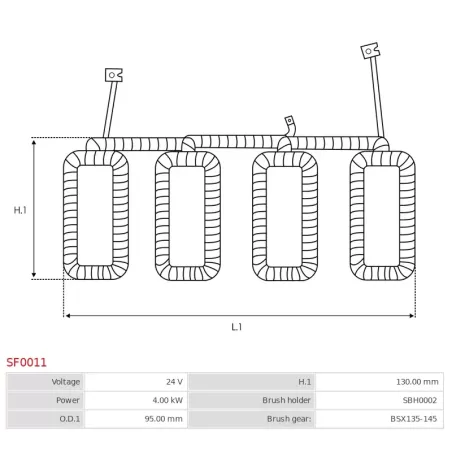 Porte-balais de démarreur pour BOSCH 0001368076, 0001368078, 0001368079, 0001368080