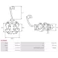 Porte-balais de démarreur pour BOSCH 0001262022