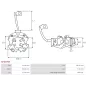 Porte-balais de démarreur pour BOSCH 0001218158, 0001218159, 0001218160, 0001218161