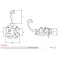 Porte-balais de démarreur pour BOSCH 0001261001, 0001261105