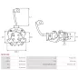 Porte-balais de démarreur pour BOSCH 0001223013, 0001223014