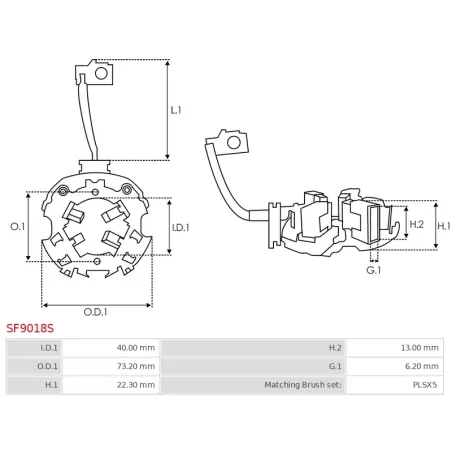 Porte-balais de démarreur pour MAGNETON 443115141331