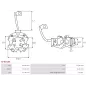 Porte-balais de démarreur pour MAGNETON 443115141331