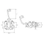 Porte-balais de démarreur pour ISKRA / LETRIKA 11132137, 11132138, 11132231, 11132365