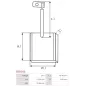 Charbon/balais de démarreur pour BOSCH 0001360040, 0001360041, 0001360042, 0001360043