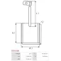 Charbon/balais de démarreur pour BOSCH 0001360031, 0001360032, 0001360033