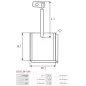 Charbon/balais de démarreur pour BOSCH 0001367030, 0001367032, 0001367033, 0001367034