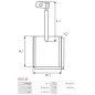 Charbon/balais de démarreur pour BOSCH 0001362081, 0001362092, 0001362102, 0001362300