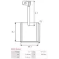 Charbon/balais de démarreur pour BOSCH 0001362062, 0001362063, 0001362064, 0001362067