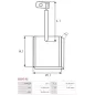 Charbon/balais de démarreur pour BOSCH 0001317014, 0001317015, 0001317016, 0001317017