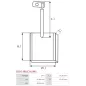 Charbon/balais de démarreur pour BOSCH 0001410027, 0001410029, 0001410057, 0001410060