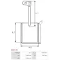 Charbon/balais de démarreur pour BOSCH 0001211505, 0001211512, 0001211513, 0001211514