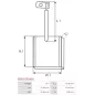 Charbon/balais de démarreur pour BOSCH 0001367049, 0001367070, 0001369001, 0001369003