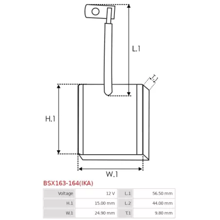 Charbon/balais de démarreur pour BOSCH 0001367025, 0001367026, 0001367028, 0001367029