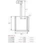 Charbon/balais de démarreur pour BOSCH 0001364301, 0001364400, 0001364402, 0001372002