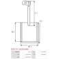 Charbon/balais de démarreur pour BOSCH 0001107013, 0001107014, 0001107015, 0001107016