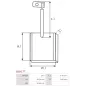 Charbon/balais de démarreur pour BOSCH 0001371007, 0001371008, 0001371009, 0001371010