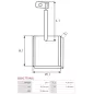 Charbon/balais de démarreur pour BOSCH 9001453644