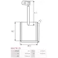 Charbon/balais de démarreur pour BOSCH 0001418012, 0001418014, 0001418015, 0001418017