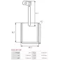 Charbon/balais de démarreur pour BOSCH 9000143600, 9000143601, 9000143602, 9000143603