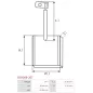 Charbon/balais de démarreur pour BOSCH 0001241004, 0001241005, 0001241006, 0001241007