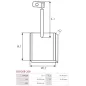 Charbon/balais de démarreur pour BOSCH 0001109006, 0001109007, 0001109008, 0001109011